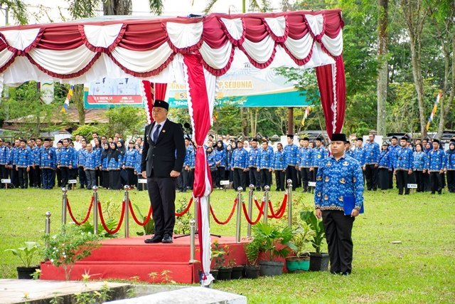 Wakil Bupati Kapuas Inspektur Upacara Peringatan Hari Lahir Pancasila dan Hari Lingkungan Hidup Sedunia