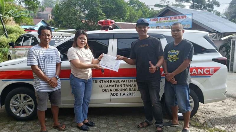 Tingkatkan Pelayaan Kesehatan, Pemdes Dirung Bakung Lakukan Pengadaan Mobil Ambulans