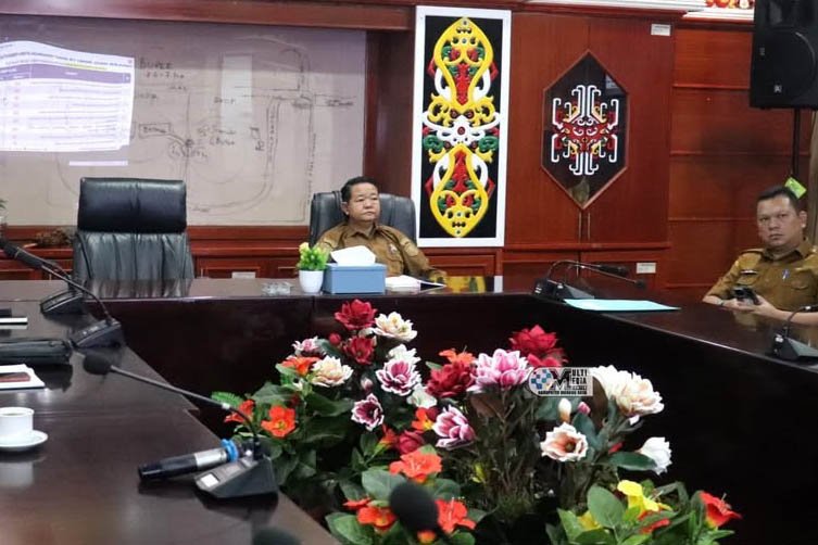 Pemkab Mura Ikuti Rakor Pengendalian Inflasi Bersama Kemendagri Secara Virtual