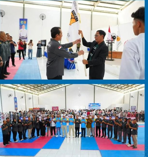 Bupati H Rahmat Trianto Buka Kejuaraan Terbuka Bupati Cup Karate 2025