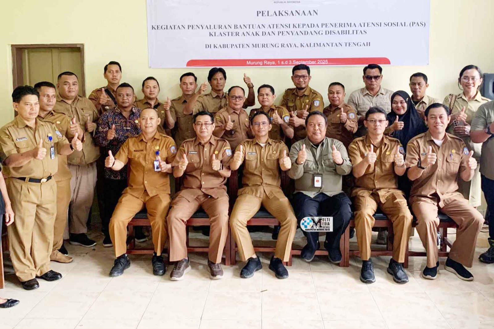 Kemensos RI bersama Pemkab Mura Salurkan Bantuan ATENSI kepada 125 PAS