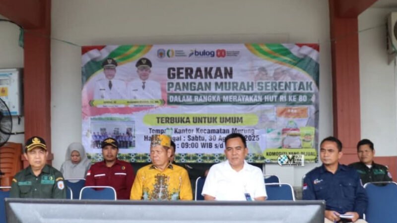 Pemkab Mura Berkerjasama dengan Bulog Gelar Gerakan Pangan Murah Serentak