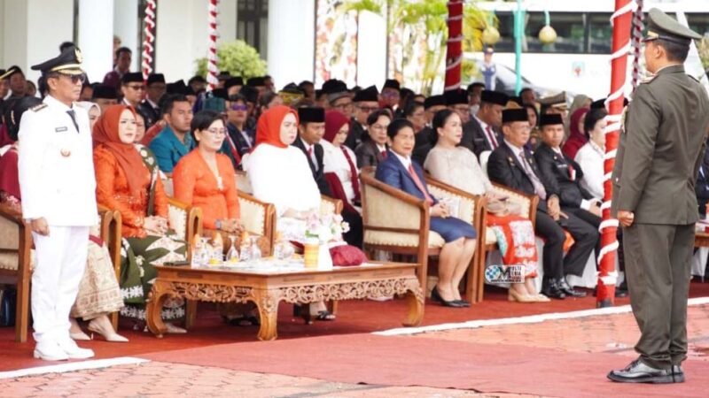 Bupati Pimpin Upacara HUT Ke – 80 RI Tingkat Kabupaten Mura