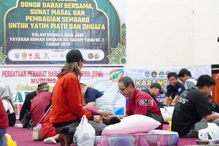 Peringati Harjad ke-7, Yayasan Rumah Dhuafa As-Salam Gelar Baksos dan Sunat Masal