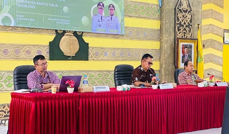 Bapplitbangda Gelar Rapat Evaluasi Indeks Desa Kabupaten Barito Timur 2025