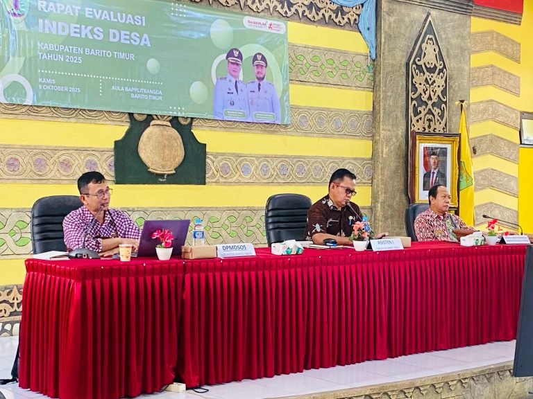 Bapplitbangda Gelar Rapat Evaluasi Indeks Desa Kabupaten Barito Timur 2025