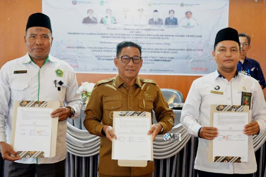 Pemkab Mura Teken Nota Kesepakatan dengan Pengadilan Agama Muara Teweh dan Kemenag Mura