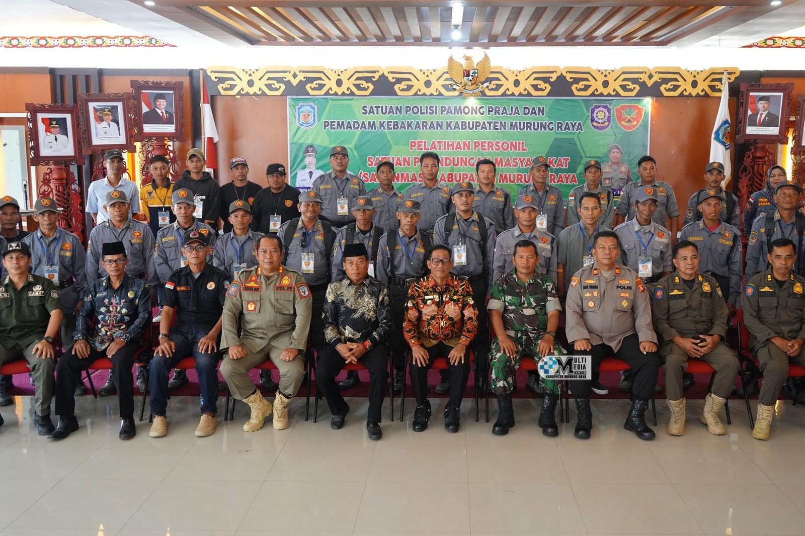 Bupati Heriyus Buka Pelatihan Personil Satlinmas Tingkat Kabupaten Mura