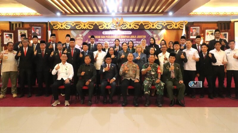 Bupati Heriyus Lantik 60 Pejabat Lingkup Mura Termasuk PJ Sekda