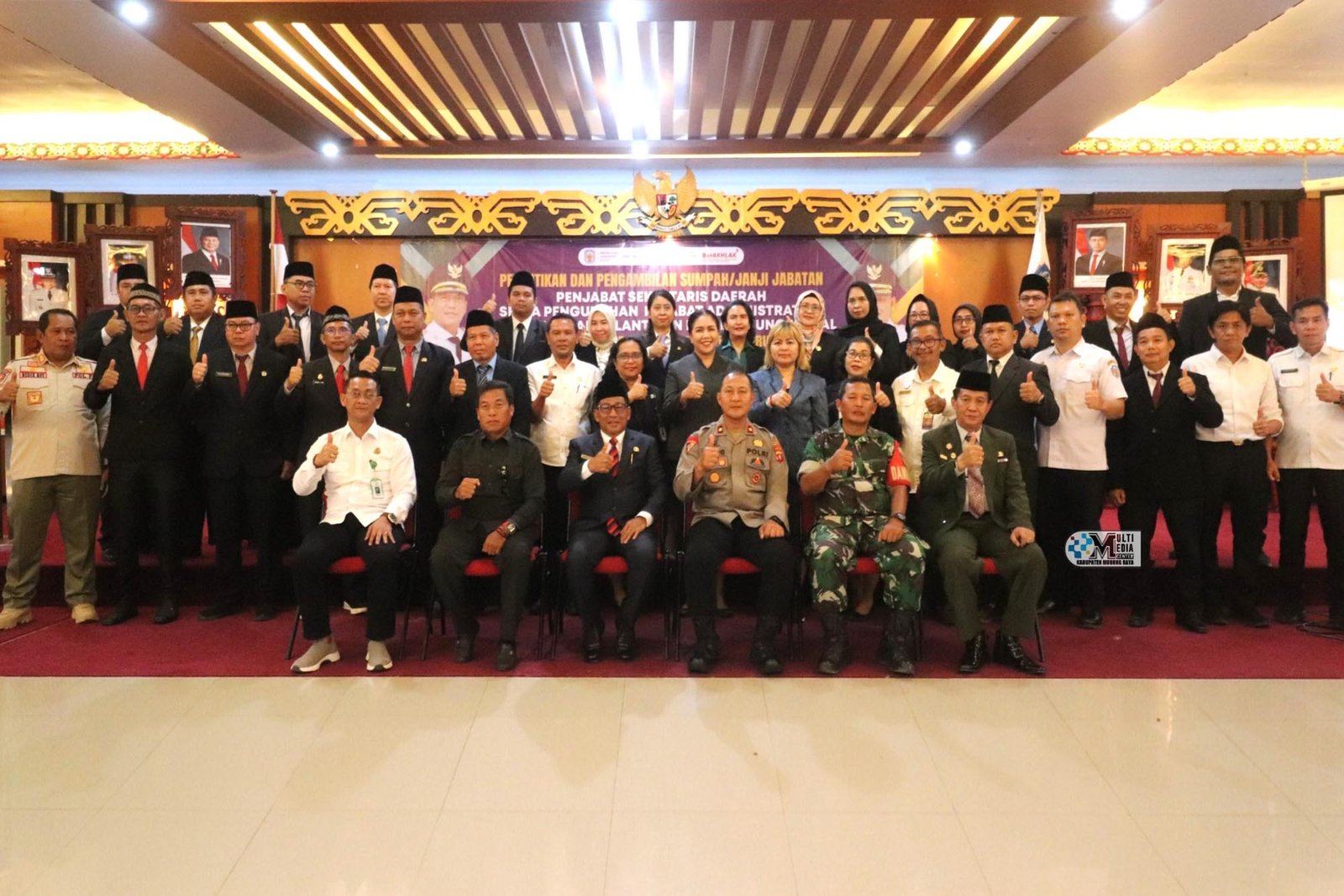 Bupati Heriyus Lantik 60 Pejabat Lingkup Mura Termasuk PJ Sekda