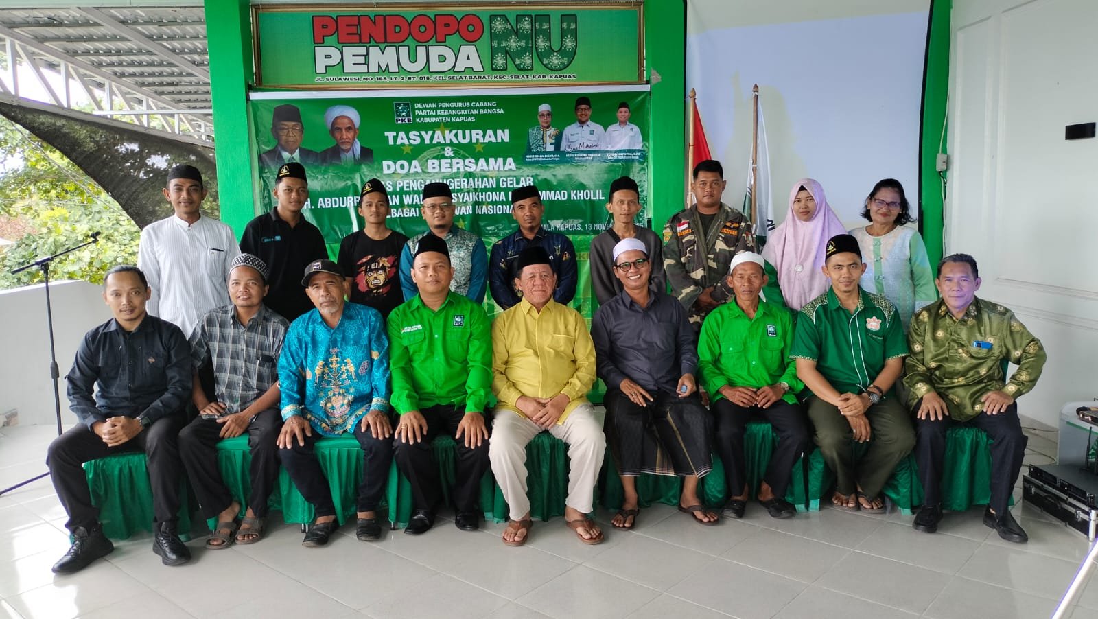 Sambut Penganugerahan Gelar Pahlawan Nasional Gusdur dan Syaikhona Muhammad Kholil, PKB Kapuas Gelar Tasyakuran