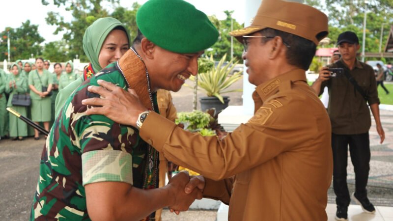 Bupati Mura Herius Sambut Kedatangan Dandim 1013/Mtw Letkol. Inf. Nurwahid