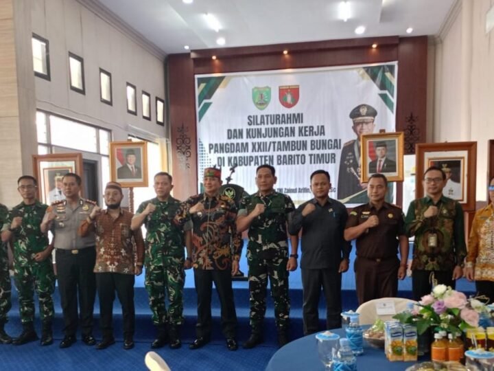 Bupati dan Wabup Sambut Kunjungan Pangdam XXII/Tambun Bungai ke Bartim