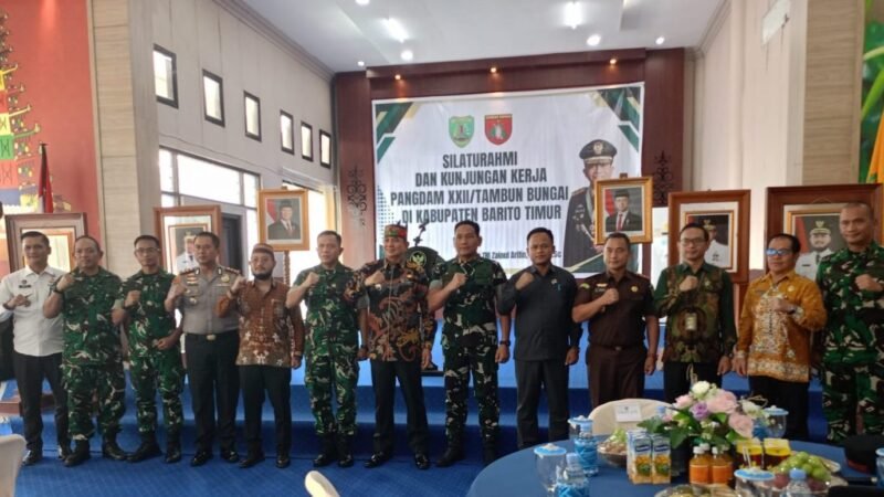 Bupati dan Wabup Sambut Kunjungan Pangdam XXII/Tambun Bungai ke Bartim