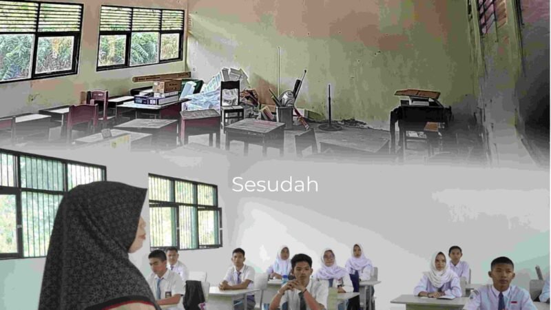 Dampak Nyata Program Revitalisasi Sapras SMK Negeri 5 Palangka Raya, Tingkatkan Kenyamanan Belajar Siswa