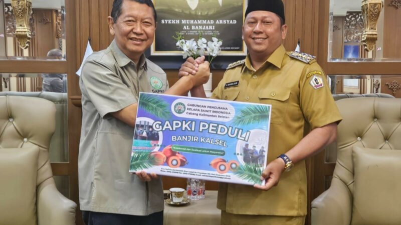 GAPKI Kalsel Salurkan Bantuan ke Warga Batola Terdampak Banjir