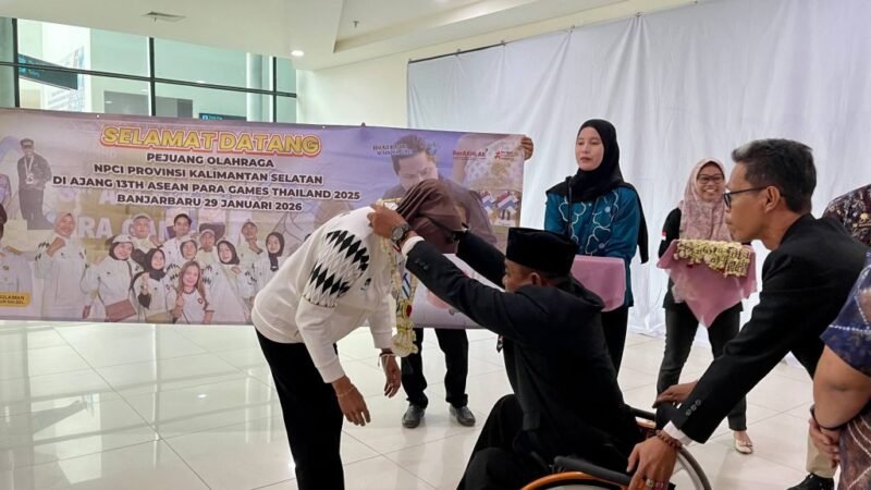 Atlet NPC Kalsel Berlaga di ASEAN Para Games Thailand 2026 Disambut Penuh Haru