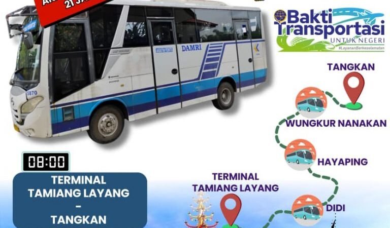 DAMRI Buka Trayek Bus Perintis Tamiang Layang–Tangkan