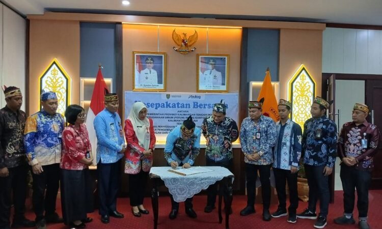 Jamin Ketersediaan Pangan, Pemprov Kalteng Lakukan Kesepakatan Bersama dengan Perum BULOG