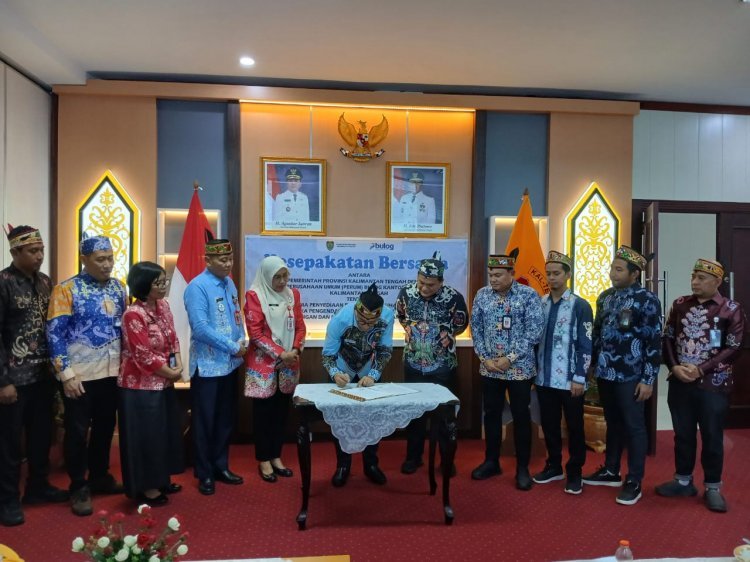 Jamin Ketersediaan Pangan, Pemprov Kalteng Lakukan Kesepakatan Bersama dengan Perum BULOG