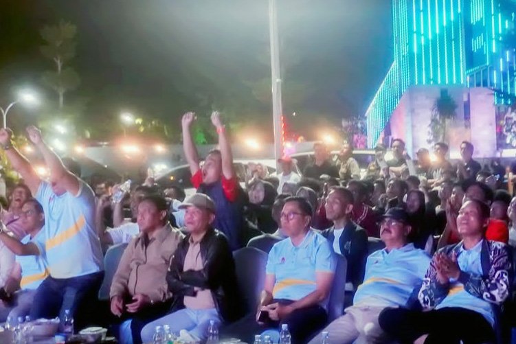 Dukung Perjuangan Tim Nasional, Pemprov Kalteng Gelar Acara Nobar Final Futsal Bersama Masyarakat