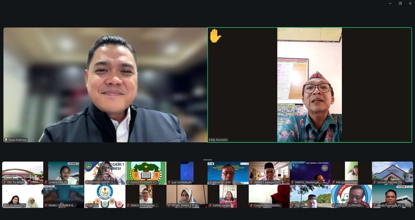 Pimpin Rakor, ‎Plt. Kadisdik Kalteng Tekankan Disiplin Kelas Digital Huma Betang