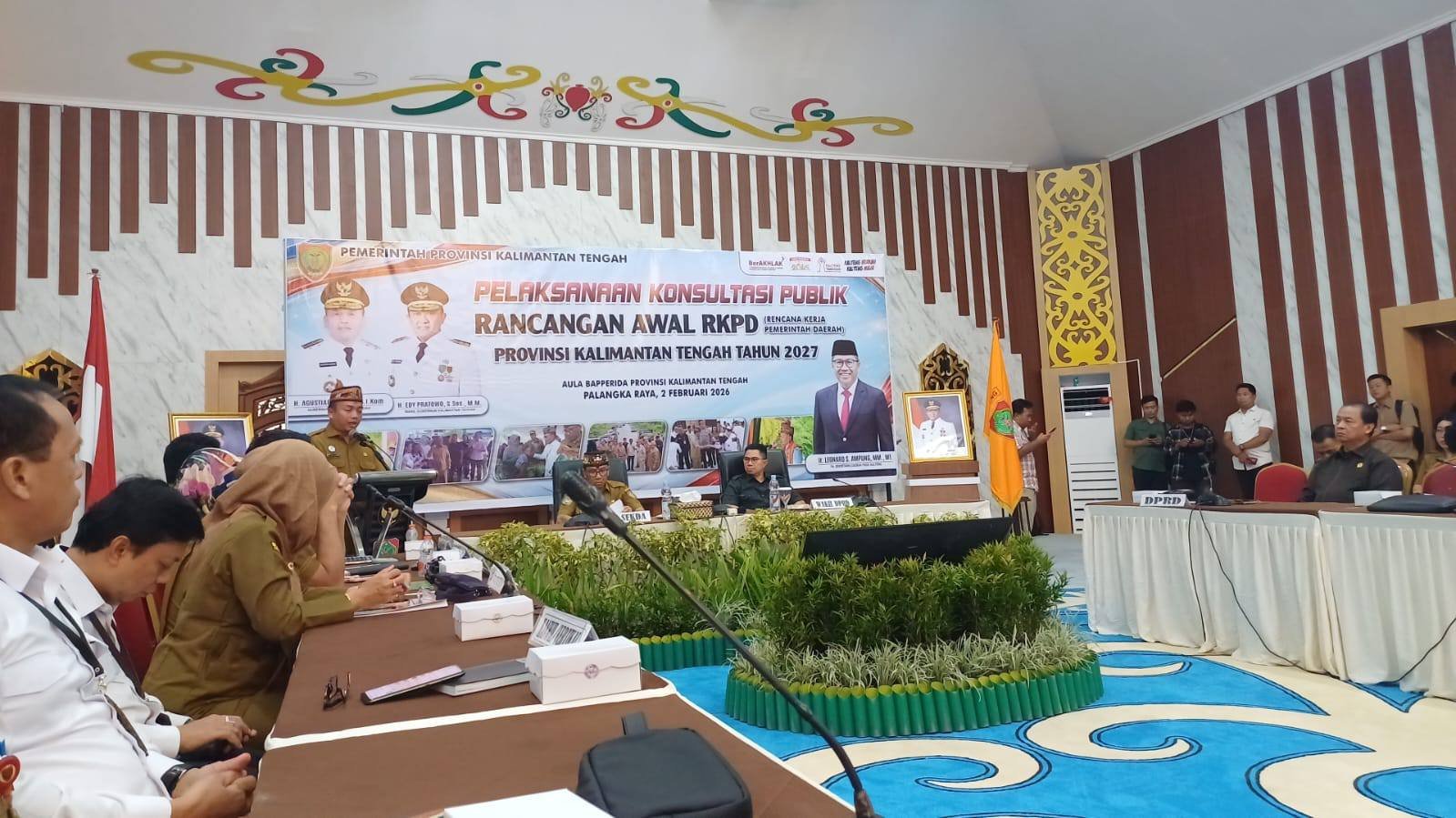 Pemprov Kalteng Laksanakan Konsultasi Publik Rancangan Awal RKPD 2027