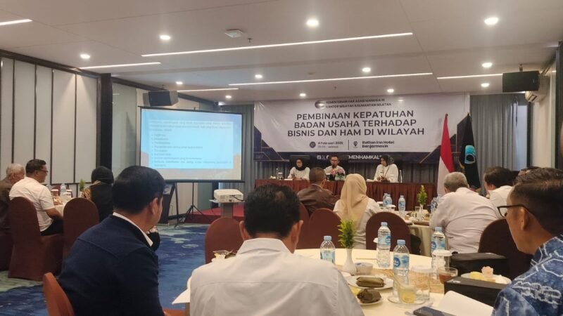 KemenHAM-RI Kalsel Gelar Pembinaan Kepatuhan Badan Usaha Terhadap Bisnis dan HAM di Wilayah