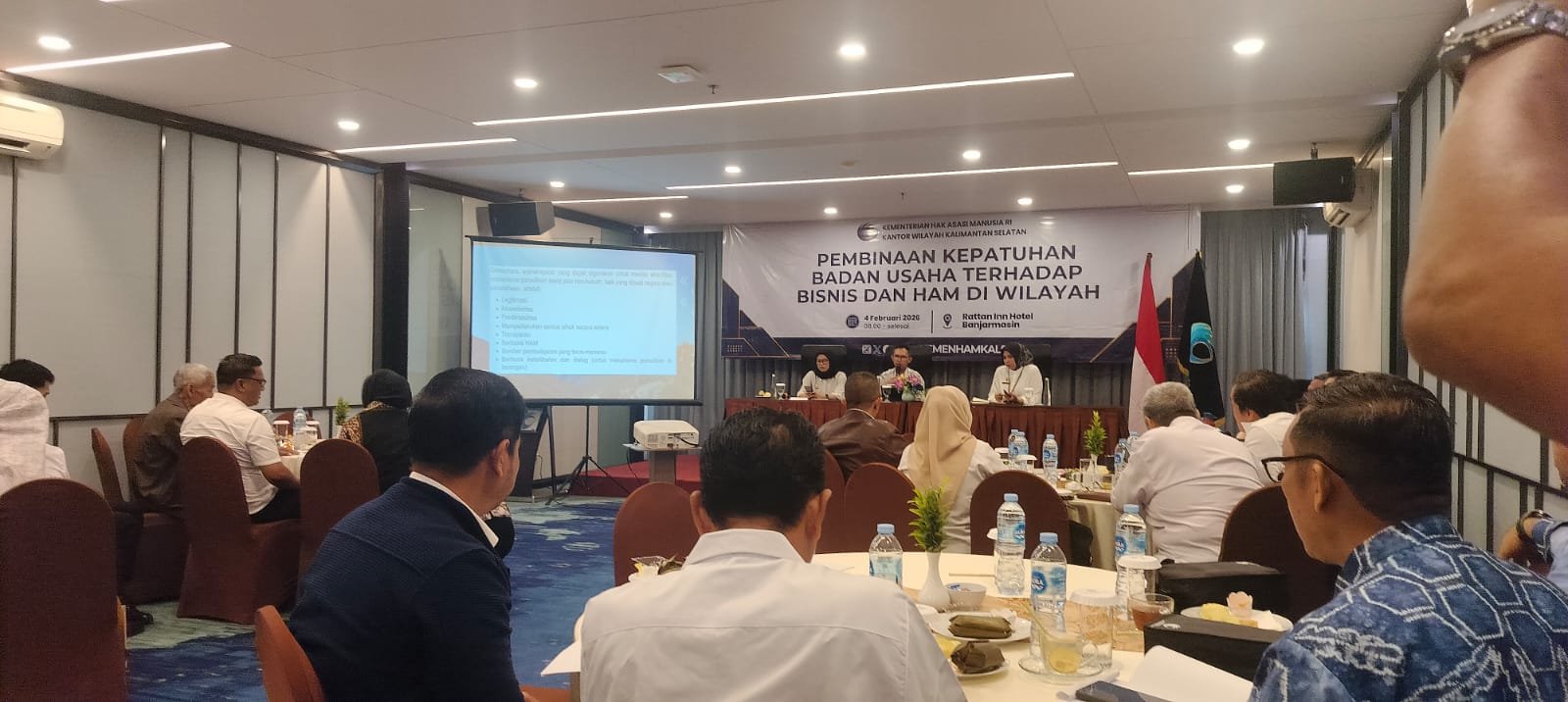 KemenHAM-RI Kalsel Gelar Pembinaan Kepatuhan Badan Usaha Terhadap Bisnis dan HAM di Wilayah