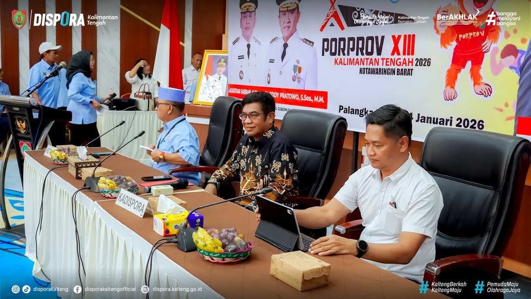KONI Kalteng Gelar Chef de Mission Meeting Persiapan Porprov XIII Tahun 2026