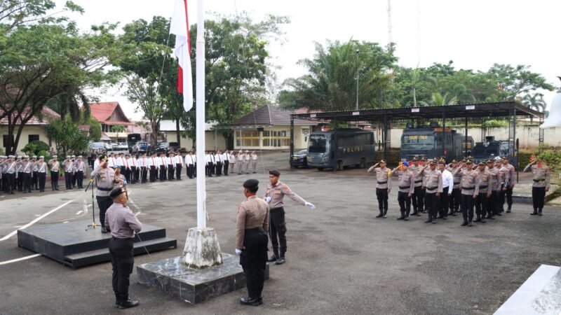 Kapolres Tanah Laut Pimpin Upacara Hari Kesadaran Nasional