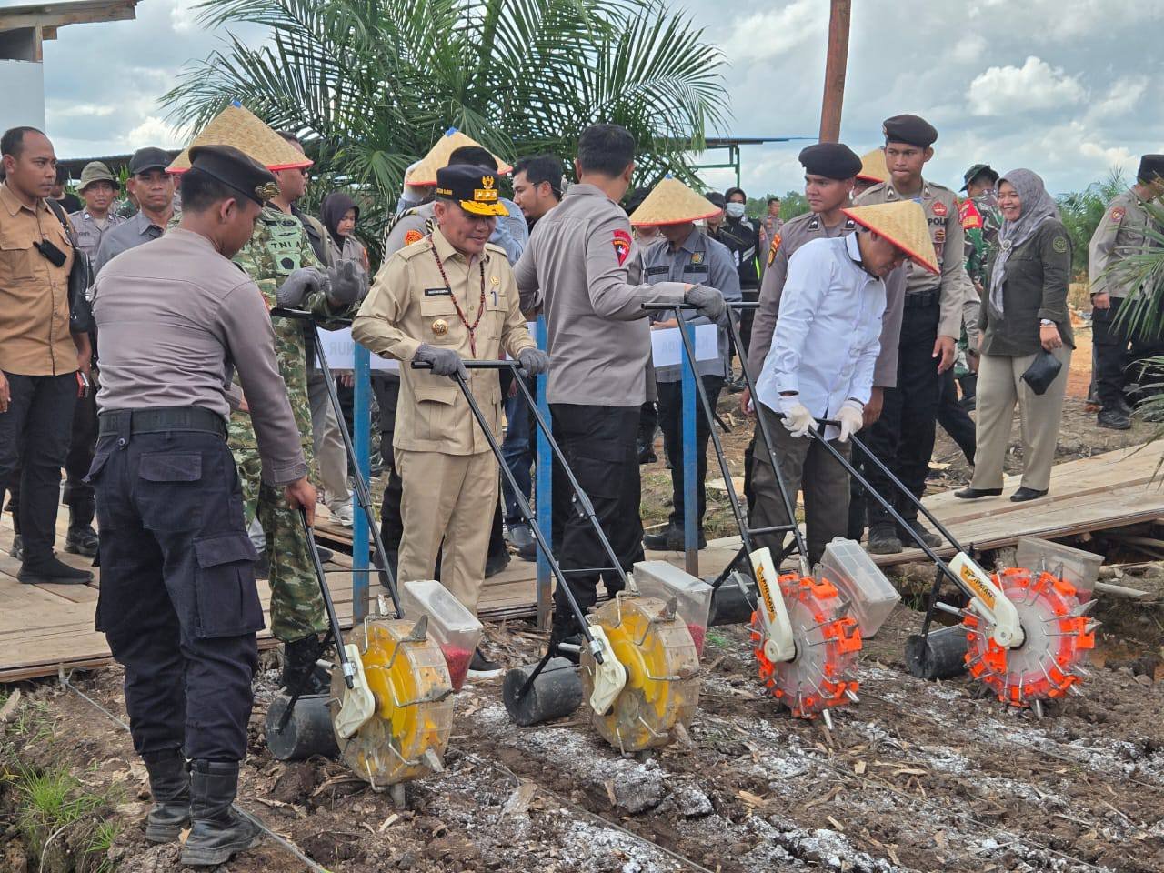 Dukung Target Swasembada Pangan Presiden, Gubernur Kalteng Ikuti Tanam Jagung Serentak Kuartal I