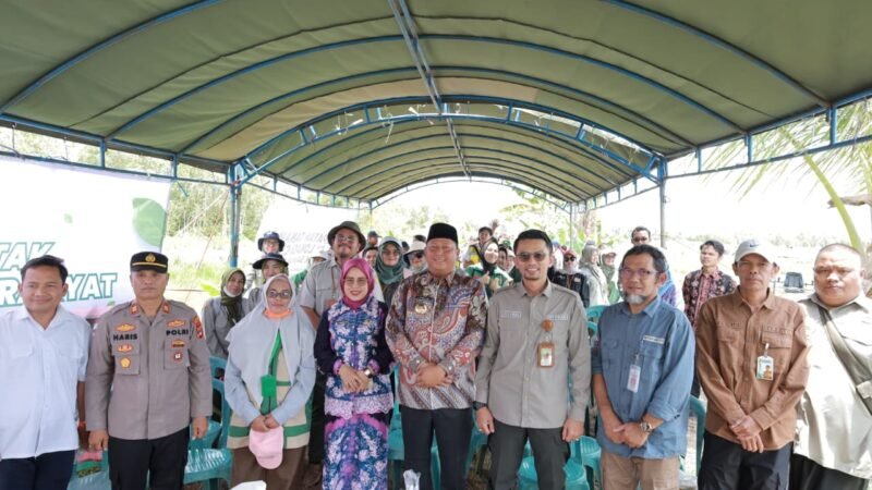 Pemkab Batola Bersama Kementan Laksanakan Gerakan Tanam Serempak di Desa Puntik Dalam