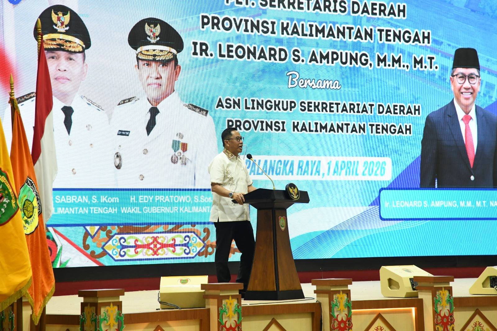 Pada Acara Pelepasan Purna Tugas, Ini Pesan Plt. Sekda Leonard S. Ampung Kepada ASN di Kalteng