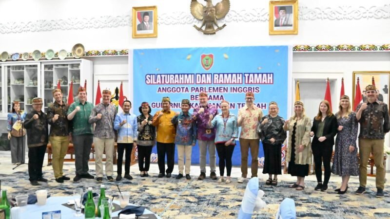 Gelar Ramah Tamah, Gubernur Kalteng Sambut Kedatangan Delegasi Parlemen Inggris ke Bumi Tambun Bungai