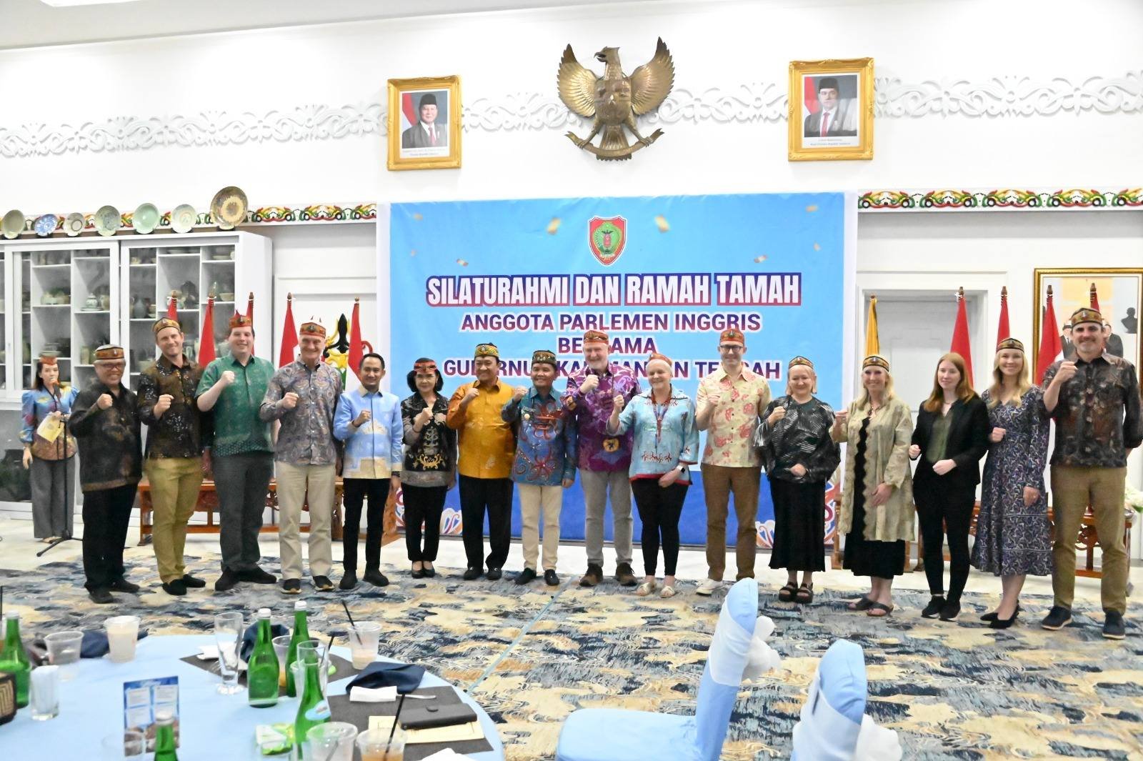 Gelar Ramah Tamah, Gubernur Kalteng Sambut Kedatangan Delegasi Parlemen Inggris ke Bumi Tambun Bungai