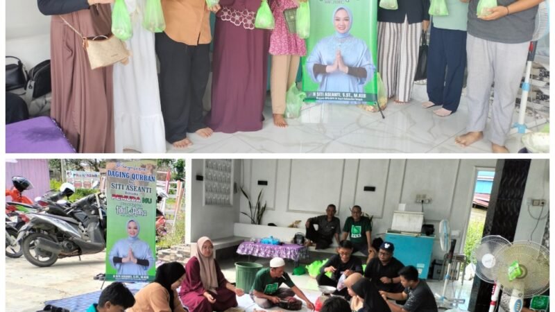 Anggota DPD-RI Siti Aseanti Serahkan Satu Ekor Sapi Qurban ke Pemuda NU Kapuas