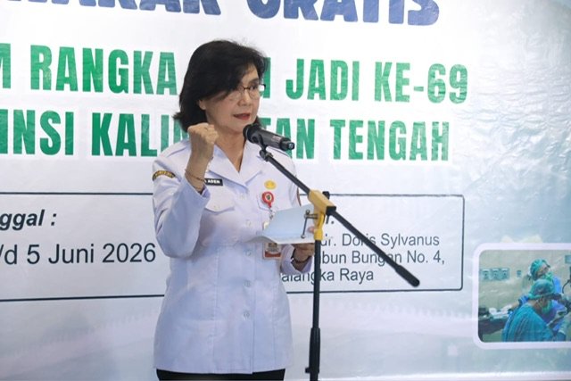 Pj Sekda Buka Kegiatan Operasi Katarak Gratis, Rangkaian Hari Jadi Kalteng ke-69