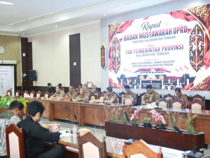 Agenda Strategis Hingga Akhir Juli 2026 Ditetapkan Pada Rapat Banmus DPRD Bersama Tim Pemprov Kalteng