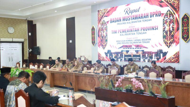 Agenda Strategis Hingga Akhir Juli 2026 Ditetapkan Pada Rapat Banmus DPRD Bersama Tim Pemprov Kalteng