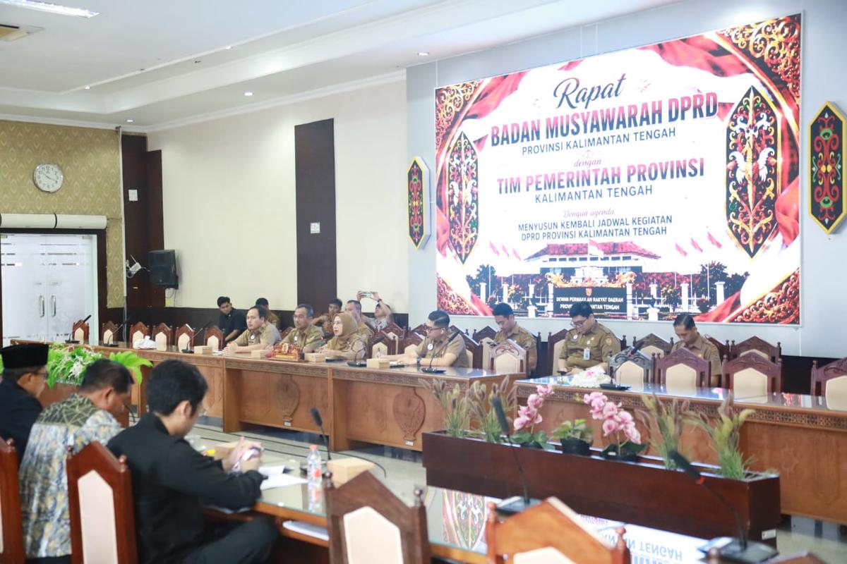 Agenda Strategis Hingga Akhir Juli 2026 Ditetapkan Pada Rapat Banmus DPRD Bersama Tim Pemprov Kalteng