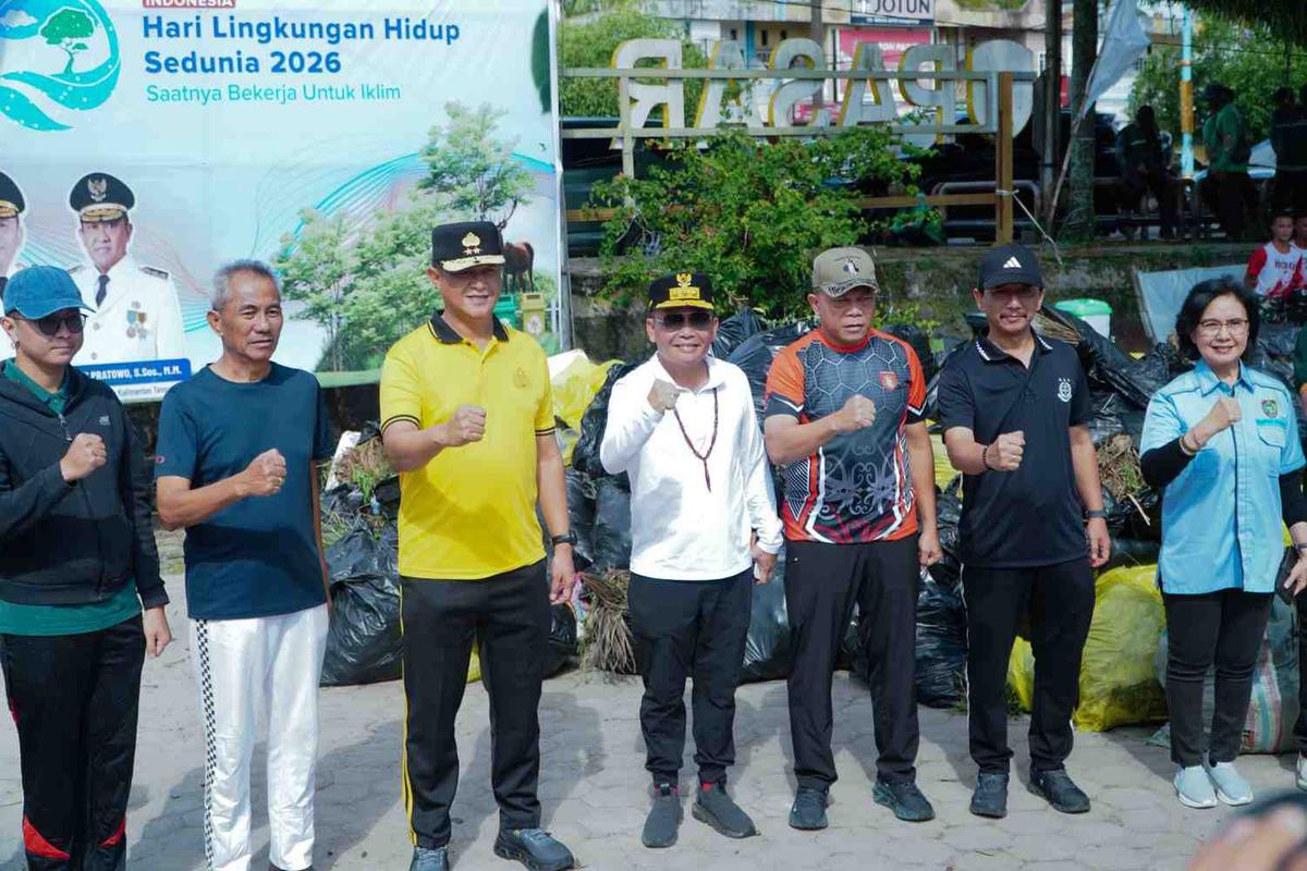 Gubernur Kalteng Tinjau Aksi Korvei Peringati Hari Lingkungan Hidup Sedunia