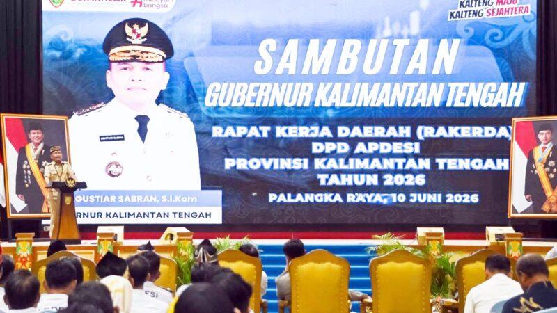 Buka Rakerda APDESI, Gubernur Tekankan Peran Aktif Kepala Desa Sukseskan Program Strategis Nasional