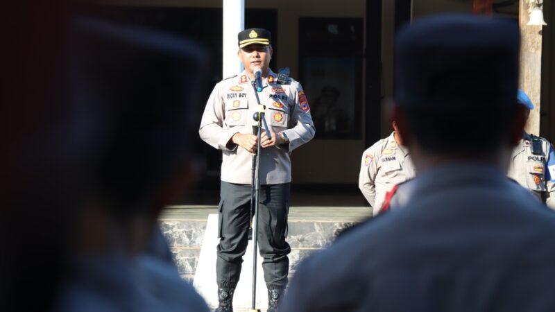 Kapolres Ingatkan Jelang Peringatan ke-80 Tahun Hari Bhayangkara Seluruh Personel Hindari Pelanggaran