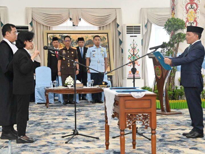 Gubernur Agustiar Sabran Lantik Linae Victoria Aden sebagai Sekda Definitif Kalteng