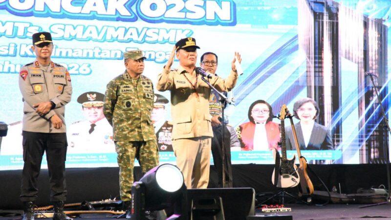 Gubernur Hadiri Malam Apresiasi O2SN Tingkat Provinsi Kalteng 2026