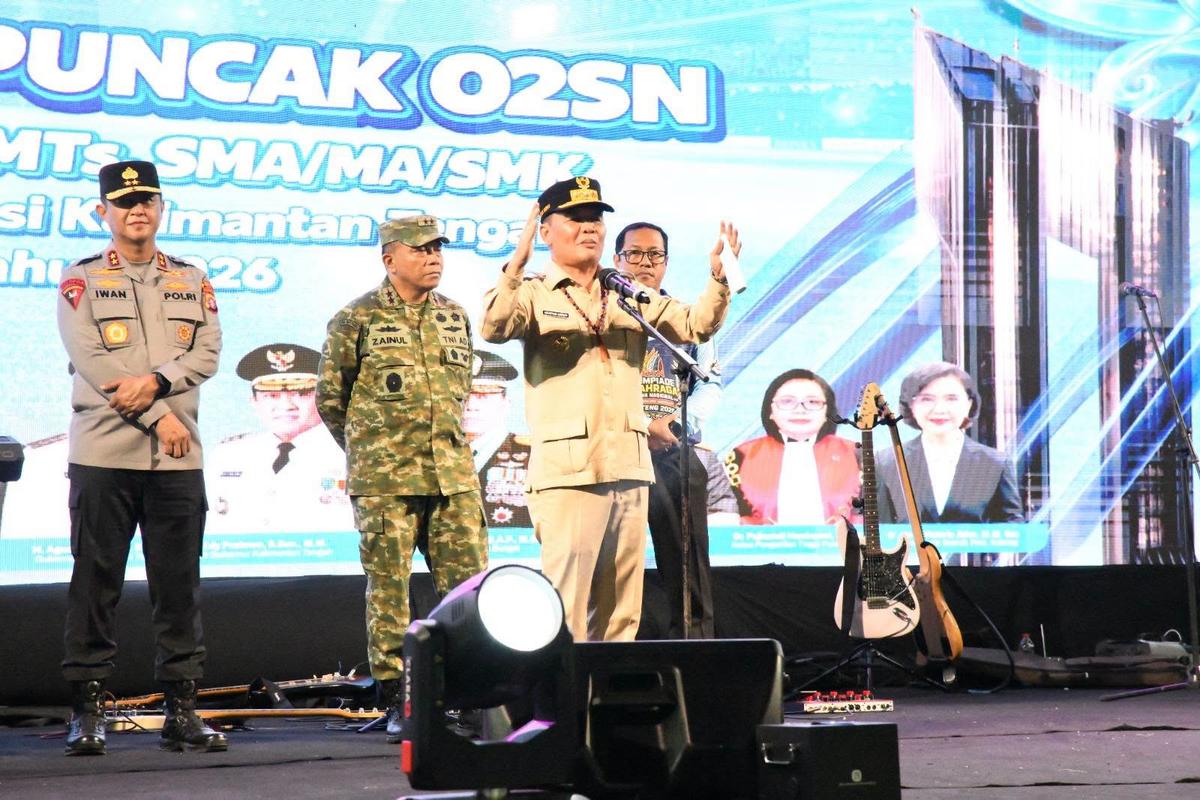 Gubernur Hadiri Malam Apresiasi O2SN Tingkat Provinsi Kalteng 2026