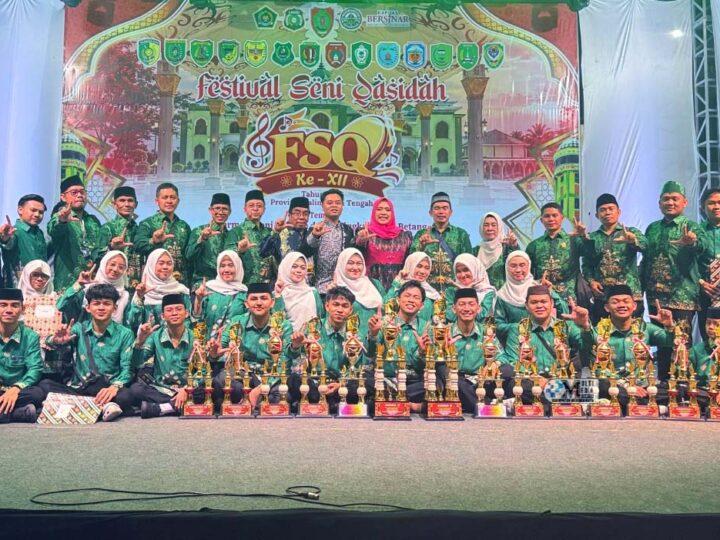 Murung Raya Raih Juara Umum III FSQ XII Kalteng, Jadi Motivasi Pengembangan Seni Islami