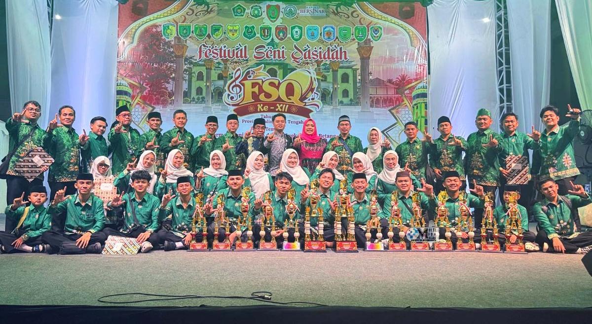 Murung Raya Raih Juara Umum III FSQ XII Kalteng, Jadi Motivasi Pengembangan Seni Islami